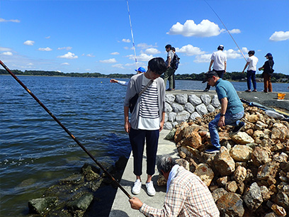 魚釣りBBQ